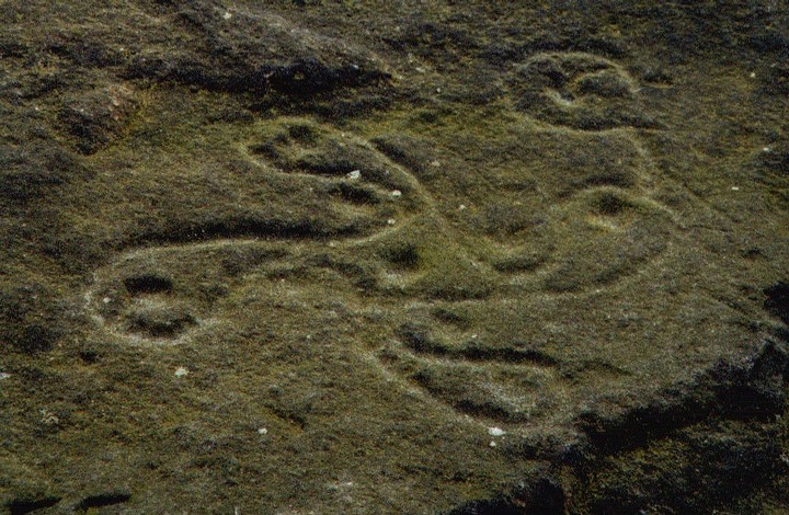 The Swastika Stone (Cup and Ring Marks / Rock Art) by rockartuk