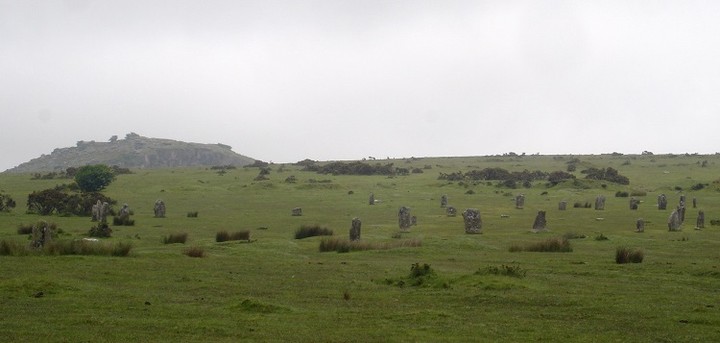 The Hurlers (Stone Circle) by moss