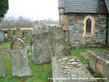 Llanwrthwl Churchyard Stone (Standing Stone / Menhir) by Kammer