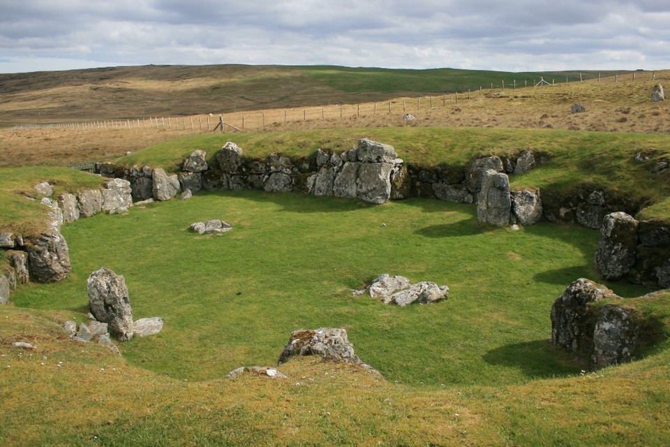 Stanydale Temple (Stone Circle) by Ravenfeather