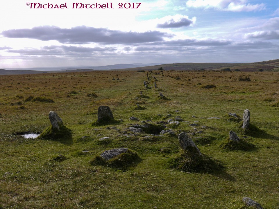 The Plague Market At Merrivale (Multiple Stone Rows / Avenue) by Meic
