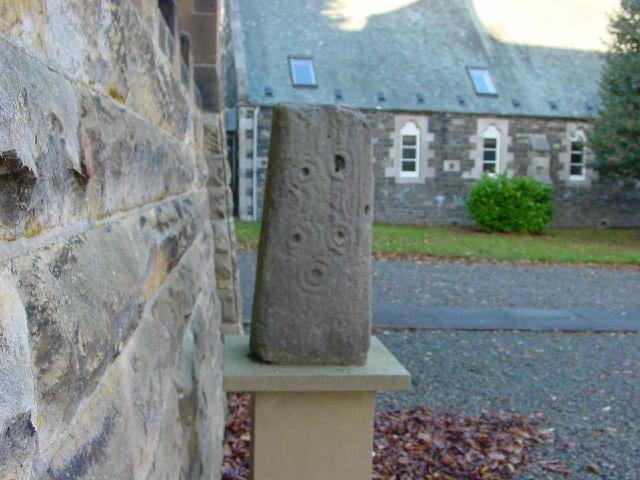 Innerleithen Parish Church (Cup and Ring Marks / Rock Art) by Martin