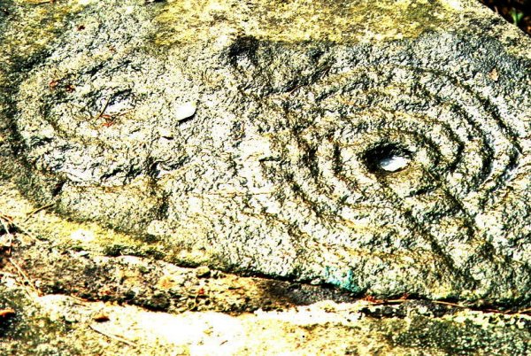 Panorama Stone (Cup and Ring Marks / Rock Art) by rockartuk