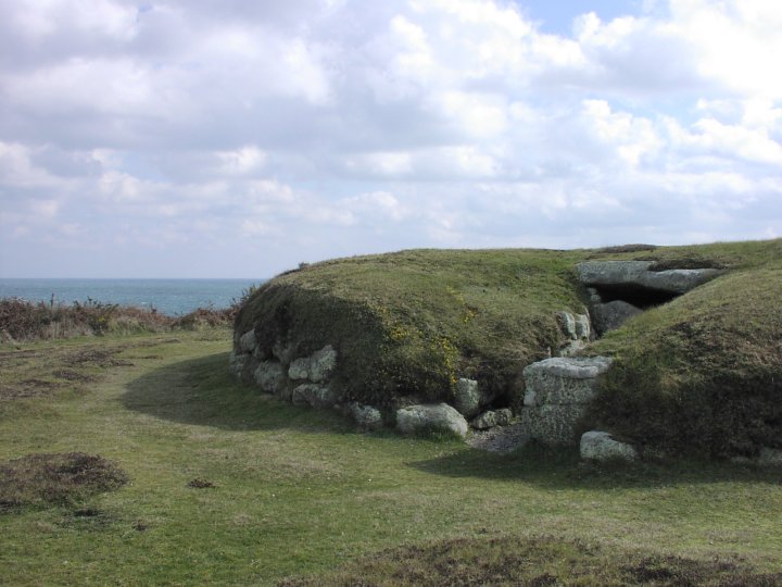 The Great Tomb on Porth Hellick Down (Chambered Cairn) by Moth