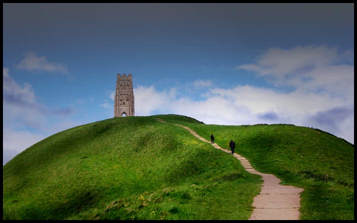 Glastonbury Tor (Sacred Hill) by Greyscale