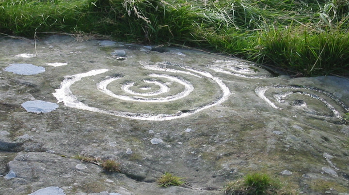 Dod Law Hillfort rock art (Cup and Ring Marks / Rock Art) by goffik
