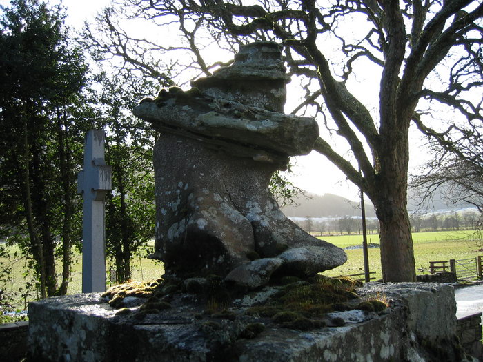 Fortingall Churchyard (Cup Marked Stone) by Ian Murray