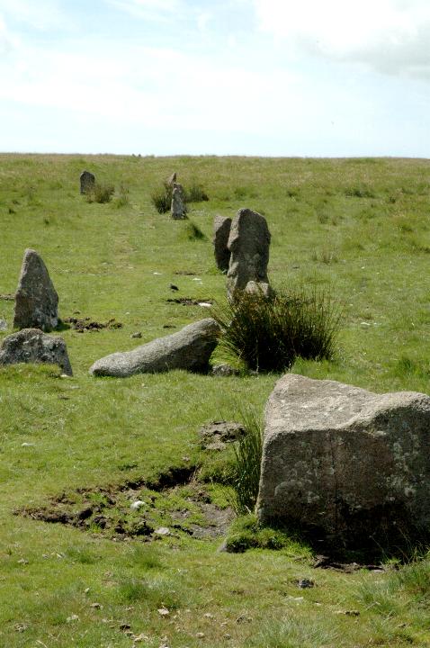 Ringmoor Cairn Circle and Stone Row (Stone Row / Alignment) by Moth