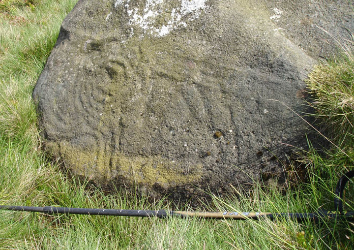 Little Badger Stone (Cup and Ring Marks / Rock Art) by David Raven