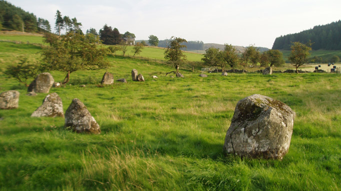 Girdle Stanes & Loupin Stanes (Stone Circle) by pebblesfromheaven