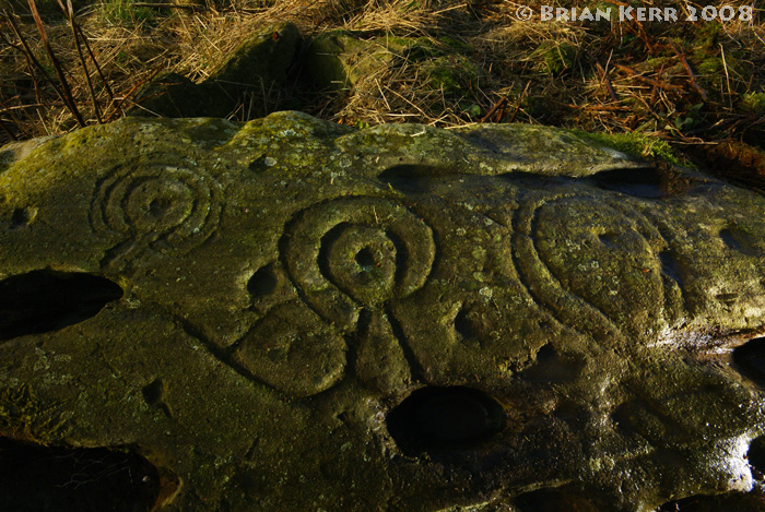 Broughton Mains (Cup and Ring Marks / Rock Art) by rockartwolf
