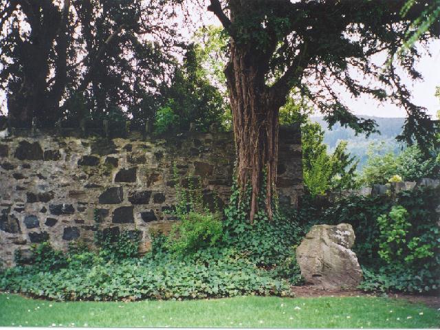 Fortingall Churchyard (Cup Marked Stone) by Martin