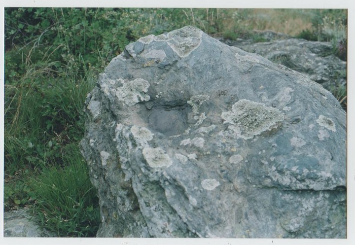 Faie's Altar Rock (Faires Altar Rock) (Cup Marked Stone) by Ligurian Tommy Leggy
