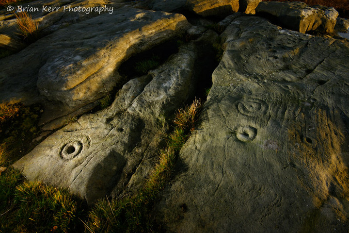 Hunterheugh 1 (Cup and Ring Marks / Rock Art) by rockartwolf