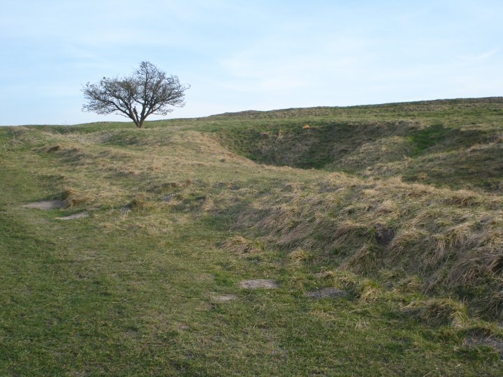 Uffington Castle Long Mound (Long Barrow) by Chance