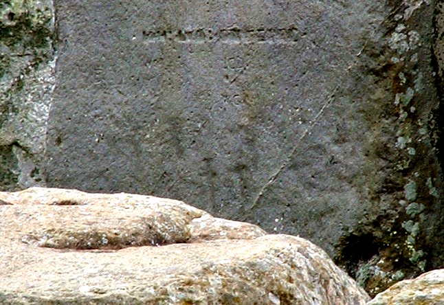 Stonehenge Graffiti / Dagger Stone (Standing Stone / Menhir) by Chris Collyer