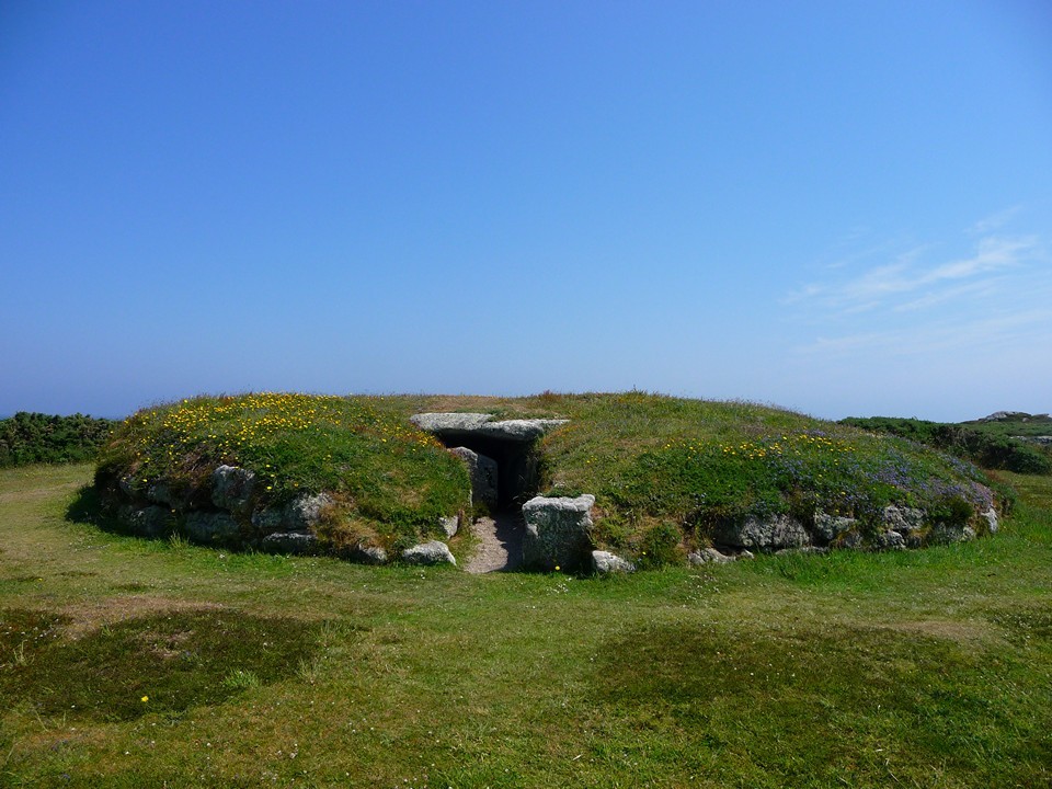 The Great Tomb on Porth Hellick Down (Chambered Cairn) by thesweetcheat