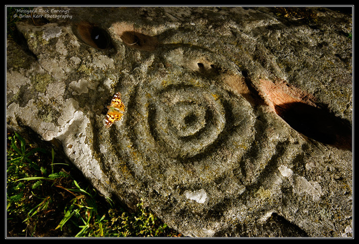 Mossyard (Cup and Ring Marks / Rock Art) by rockartwolf