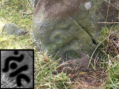 Man Stone (Cup and Ring Marks / Rock Art) by Chris Collyer