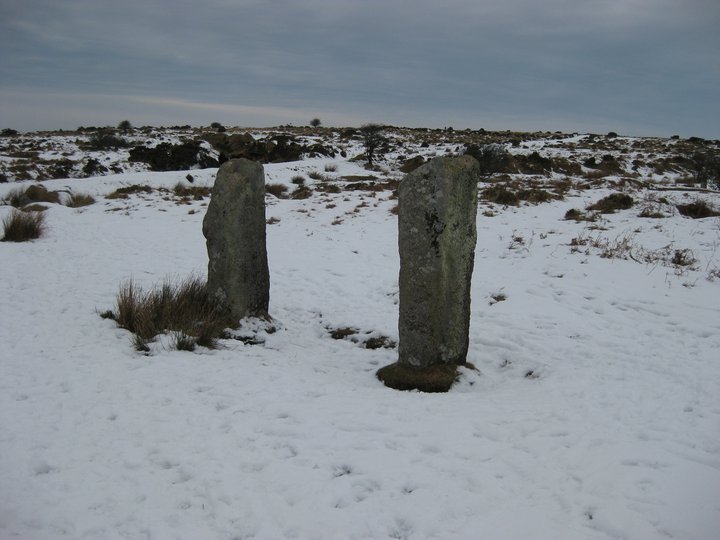 The Pipers (St Cleer) (Standing Stones) by swallowhead
