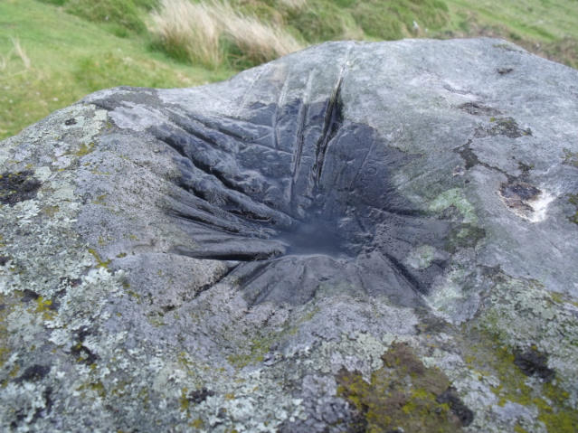 Moel Faban Arrow Stone (Carving) by blossom