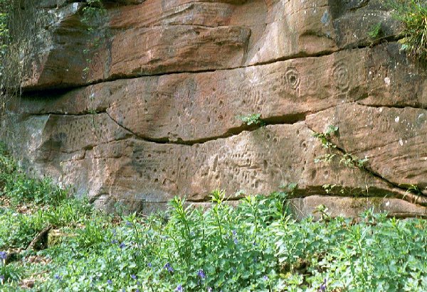 Ballochmyle Walls (Cup and Ring Marks / Rock Art) by rockartuk