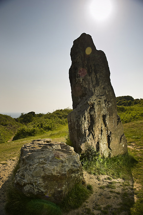 The Longstone of Mottistone (Standing Stone / Menhir) by A R Cane