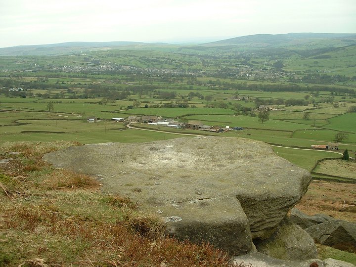 The Piper Crag Stone (Cup and Ring Marks / Rock Art) by Chris Collyer