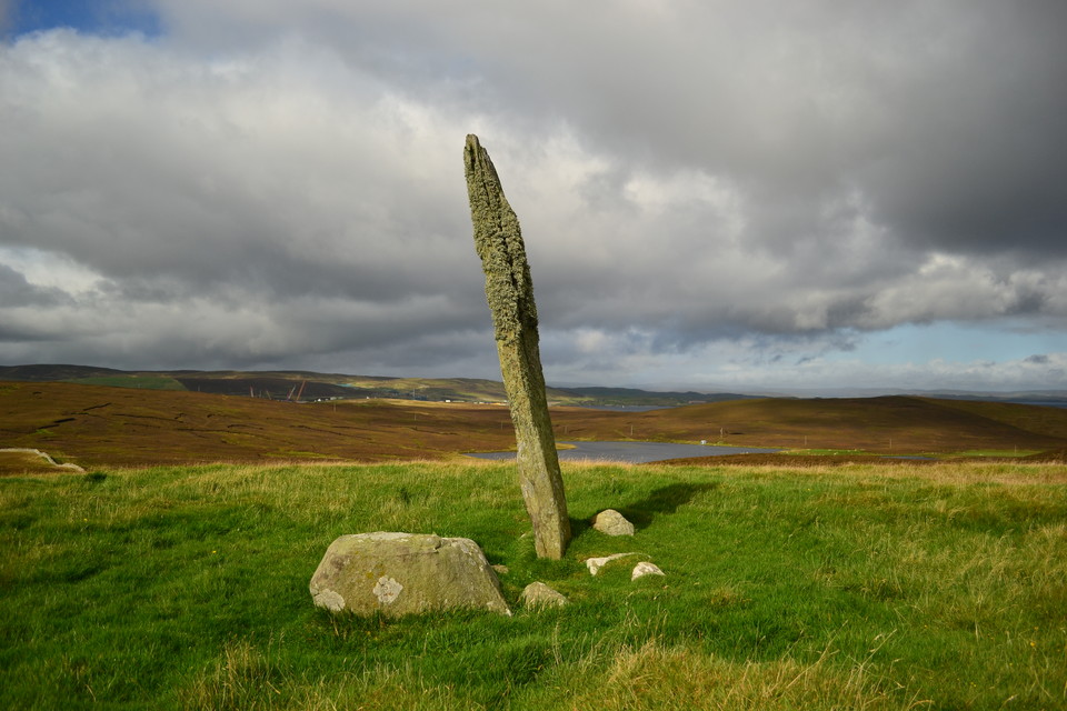 Hill of Cruester, Bressay (Standing Stone / Menhir) by thelonious