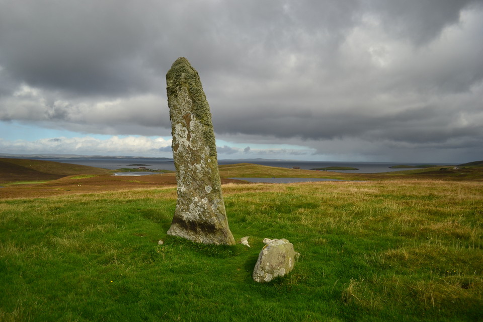 Hill of Cruester, Bressay (Standing Stone / Menhir) by thelonious