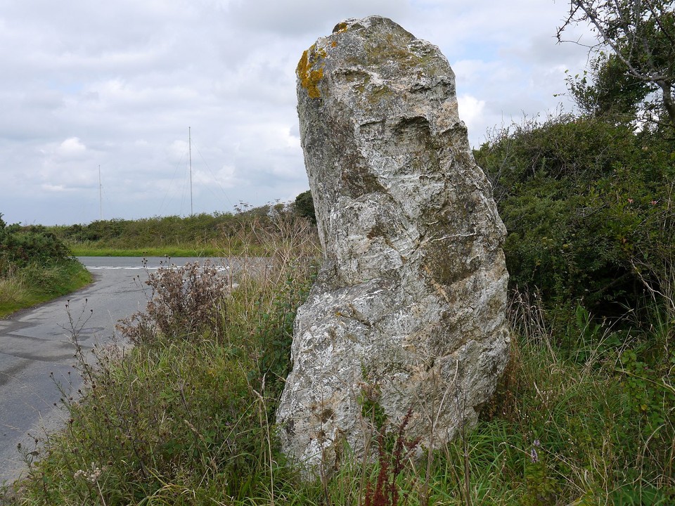 St. Eval Airfield Stone (Standing Stone / Menhir) by Meic