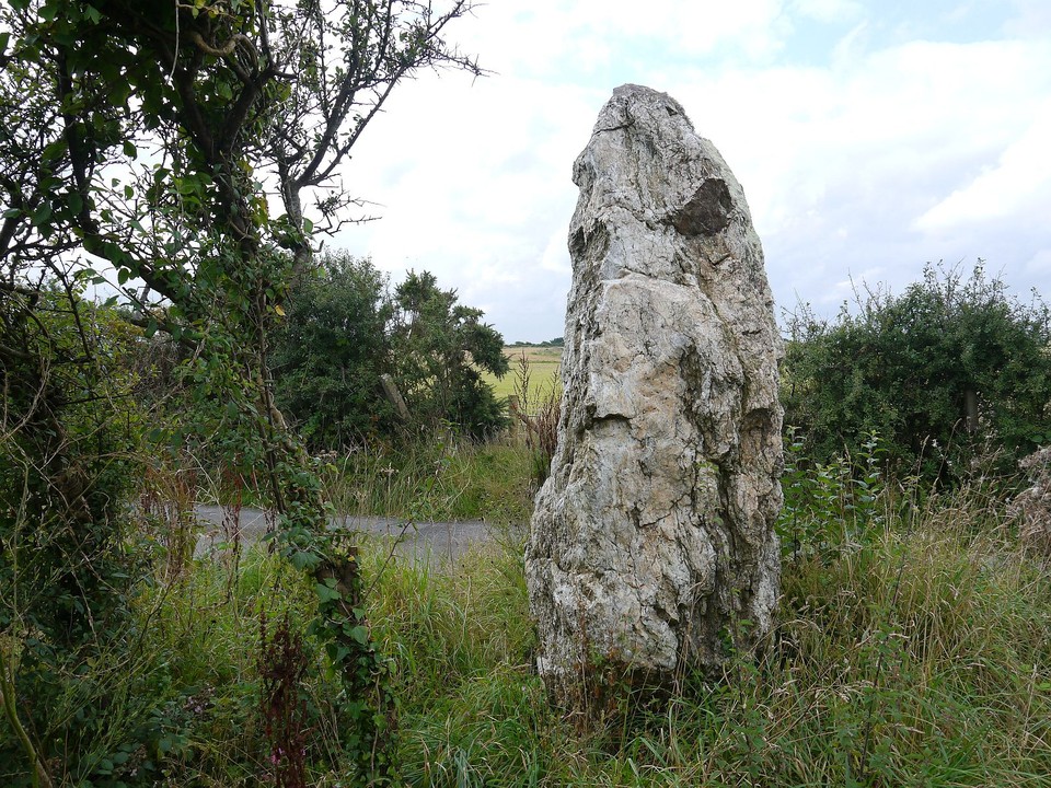 St. Eval Airfield Stone (Standing Stone / Menhir) by Meic