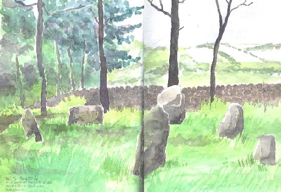 Doll Tor (Stone Circle) by Jane