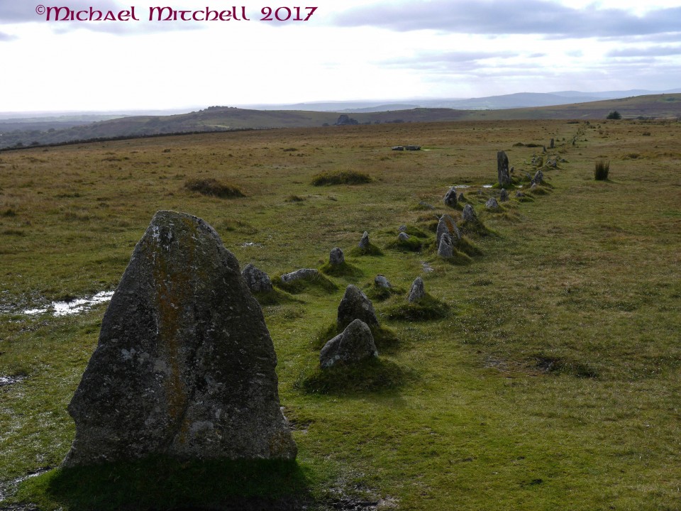 The Plague Market At Merrivale (Multiple Stone Rows / Avenue) by Meic