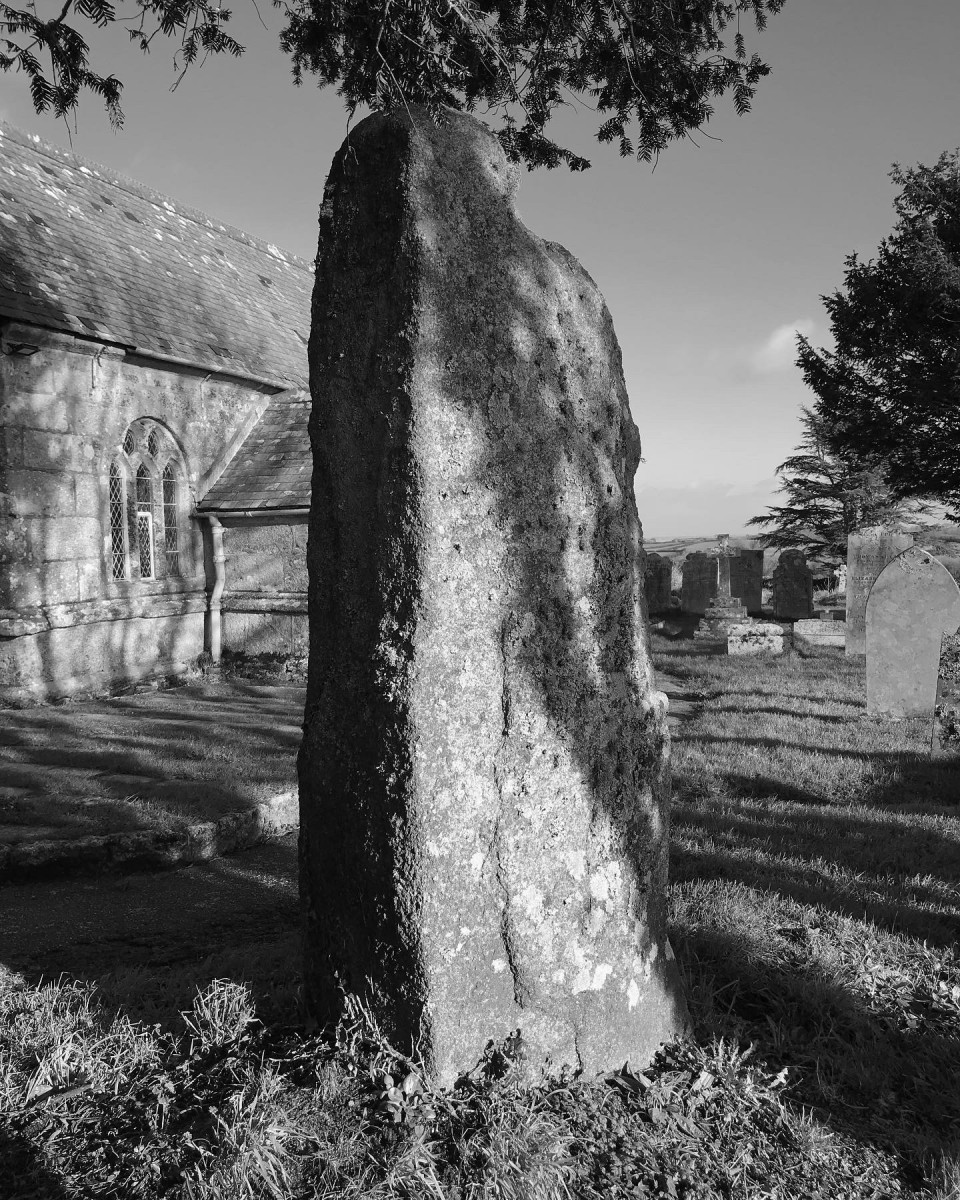 Mabe Church (Standing Stone / Menhir) by texlahoma