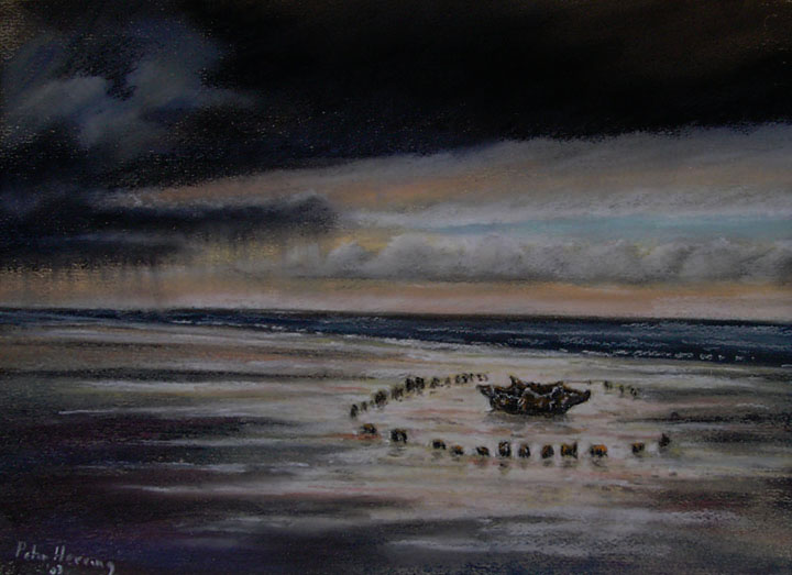 Sea Henge (Timber Circle) by Earthstepper
