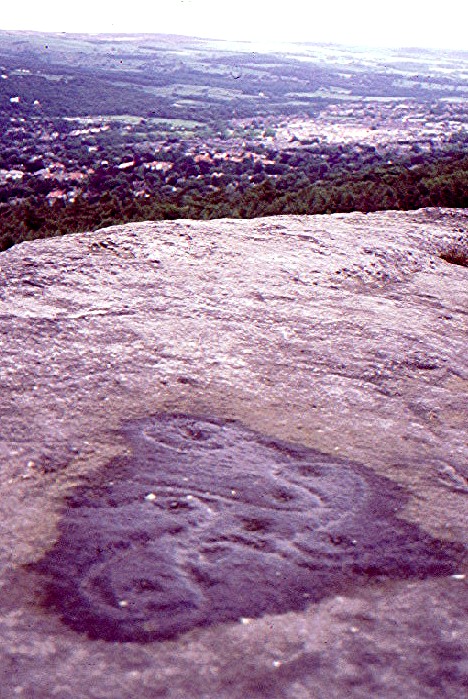 The Swastika Stone (Cup and Ring Marks / Rock Art) by greywether