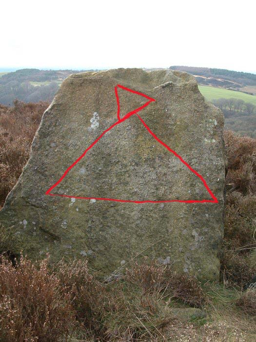 Stronstrey Bank Stone (Standing Stone / Menhir) by Rivington Pike