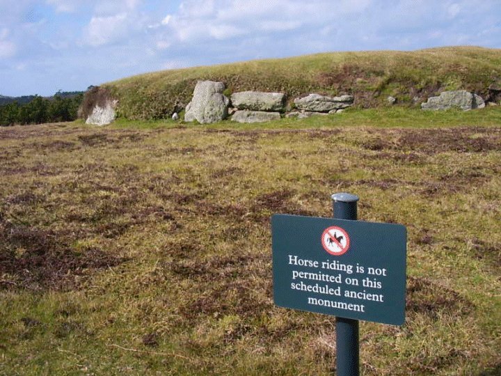 The Great Tomb on Porth Hellick Down (Chambered Cairn) by Jane