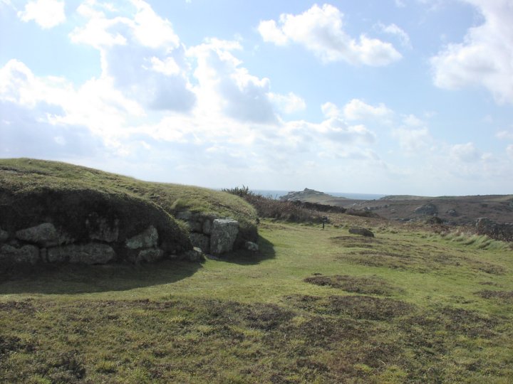 The Great Tomb on Porth Hellick Down (Chambered Cairn) by Moth