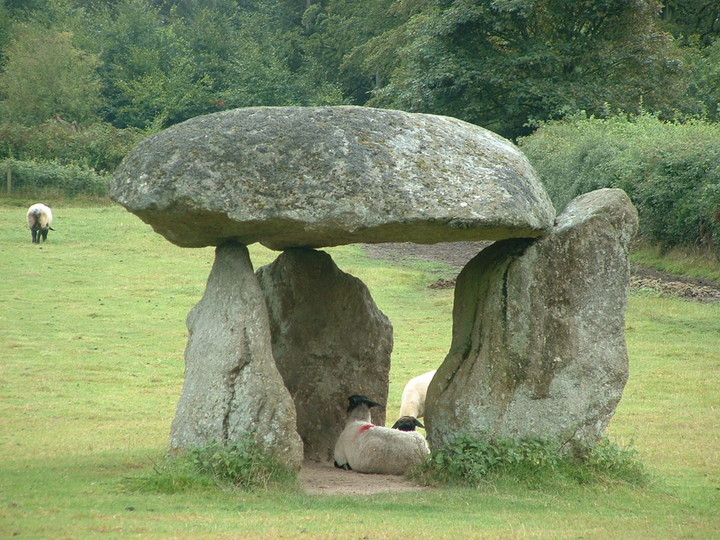 The Spinsters' Rock (Dolmen / Quoit / Cromlech) by shadow