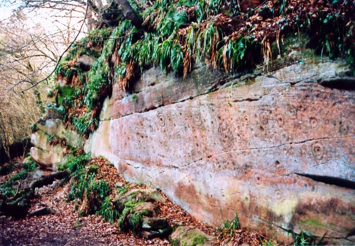 Ballochmyle Walls (Cup and Ring Marks / Rock Art) by follow that cow