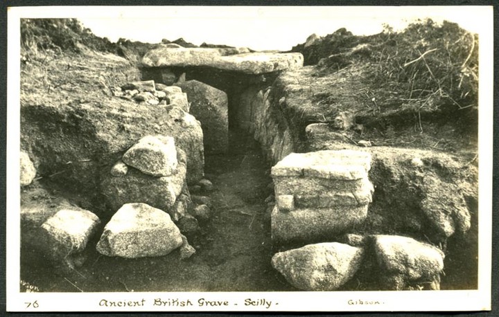 The Great Tomb on Porth Hellick Down (Chambered Cairn) by Chris Bond