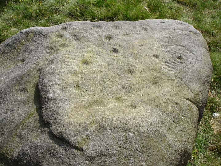Barmishaw Stone (Cup and Ring Marks / Rock Art) by David Raven