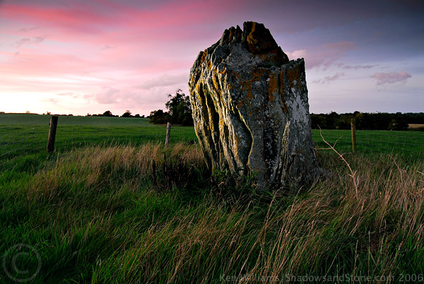 Newgrange Standing Stone C (Standing Stone / Menhir) by CianMcLiam