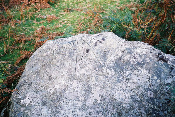 Afon Anafon Arrow Stone (Carving) by Idwal