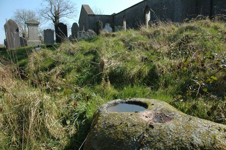 Derrylossary Church (Bullaun Stone) by ryaner