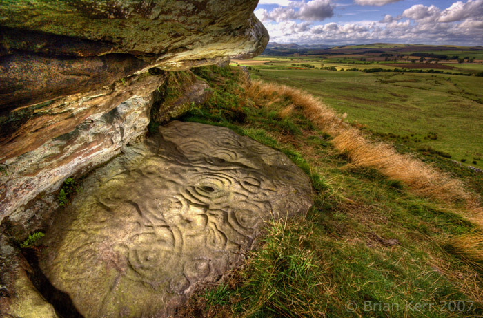 Kettley Crag (Cup and Ring Marks / Rock Art) by rockartwolf