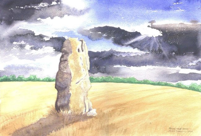 Hawk Stone (Standing Stone / Menhir) by Jane