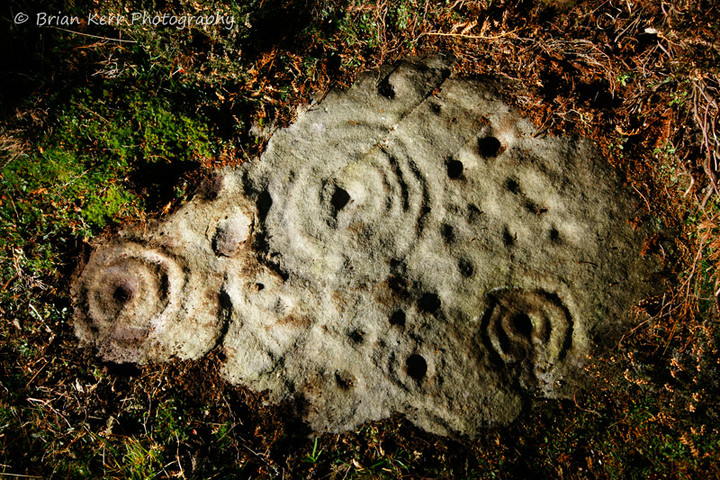 Hunterheugh 2 and 3 (Cup and Ring Marks / Rock Art) by rockartwolf